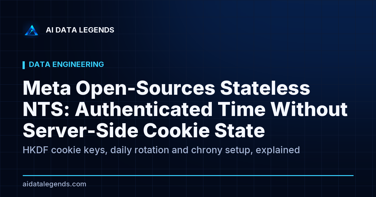 Meta Open-Sources Stateless NTS: Authenticated Time Without Server-Side Cookie State